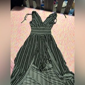 Green Romper with Skirt